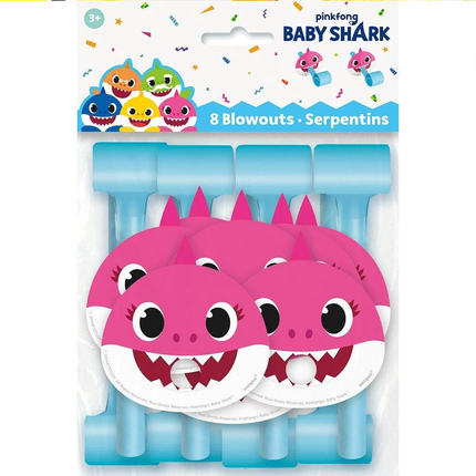 Baby Shark Party Blowouts 8 per package