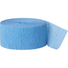 Baby Blue Crepe Paper Streamer, 81 ft
