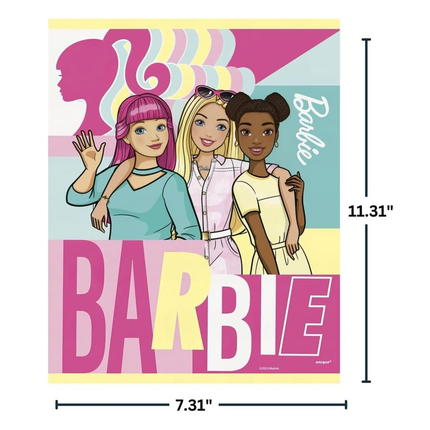 Barbie Birthday Plastic Favour Bags, 8 Count