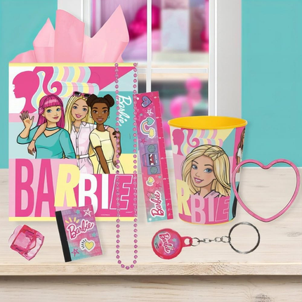 Barbie Birthday Plastic Favour Bags, 8 Count