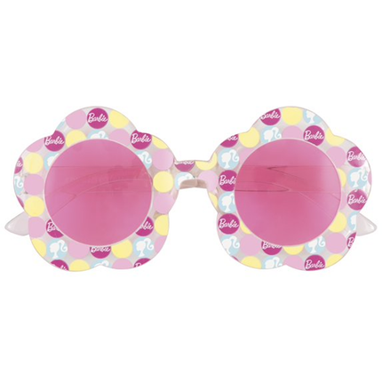 Barbie Flower Shaped Novelty Glasses 4ct