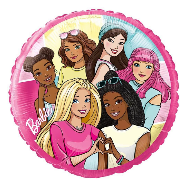 Barbie Round Foil Balloon, 18 inc