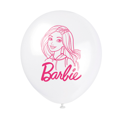 Barbie Printed Latex Balloons, 12 Inches, 8 Count