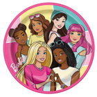 Barbie Birthday Round Lunch Paper Plates, 9 Inches, 8 ct