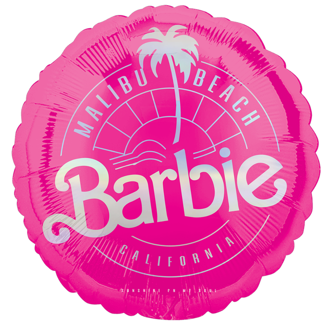 Barbie Round Foil Balloon 18"