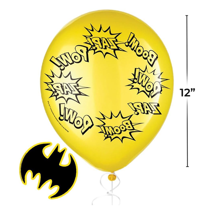 Batman Heroes Unite Latex Balloon Deco Kit 6 ct