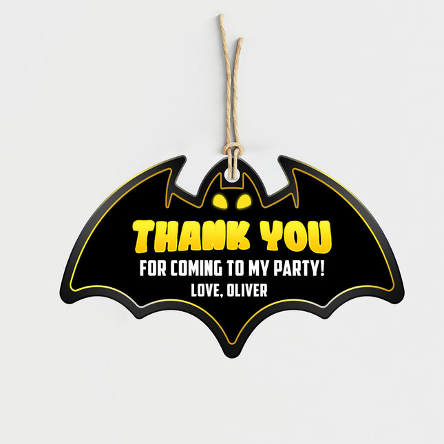 SuperHero Batman Theme Personalized Thank You Cards
