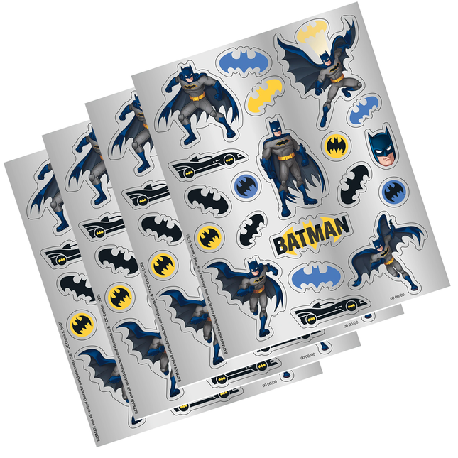 Batman stickers with logo on a white background