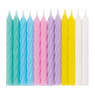 Birthday Candles - Assorted Pastel Colors, 24ct