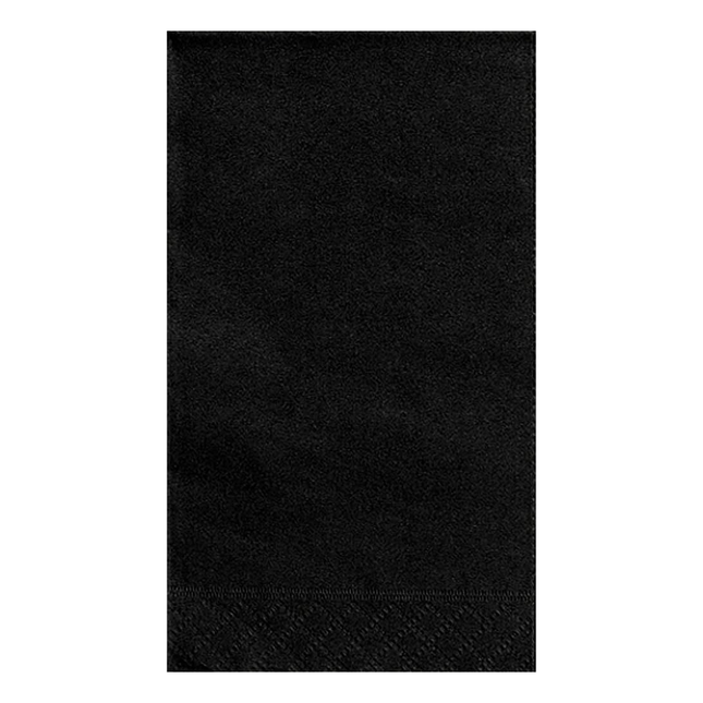 Black Solid Guest Towels, 20ct