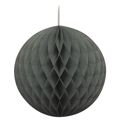 Black Solid Honeycomb Ball 8"