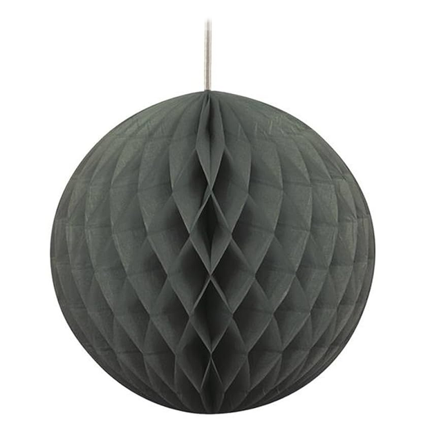 Black Solid Honeycomb Ball 8"