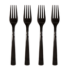 Black Solid Plastic Forks, 18ct
