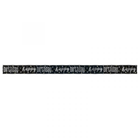 Black & Silver Happy Birthday Banner, 12ft