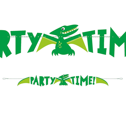  Blue & Green Dinosaur Banner 5ft