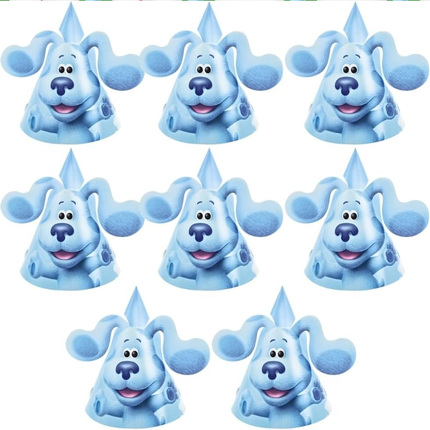 Blue's Clues Blue Birthday Party Hats, 8 Count