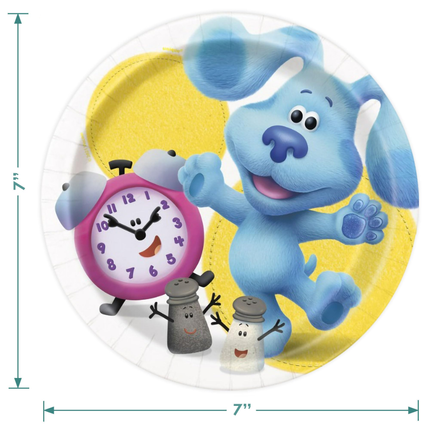 Blue's Clues Round Dessert Plates 7", 8ct