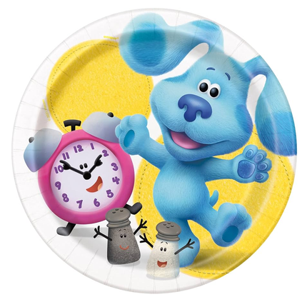 Blue's Clues Round Dessert Plates 7", 8ct