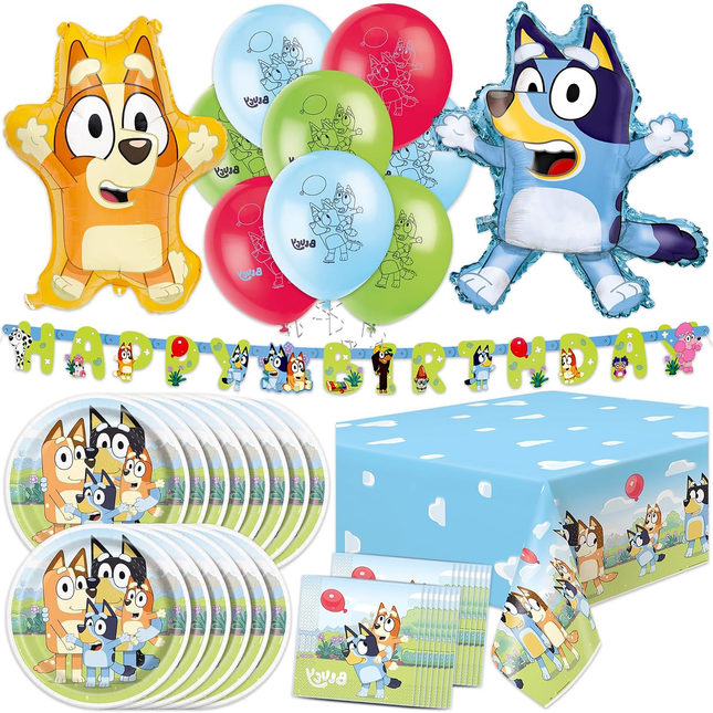 Bluey Birthday Party Supplies & Decorations - Serves 16