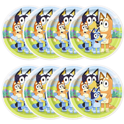 Bluey Birthday Party Supplies Set for 16 Guests | Plates & Napkins