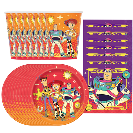 Toy Story 5 Plates, Cups and Napkins Set for 24 Guests