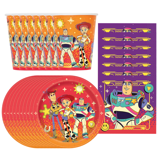 Toy Story 5 Plates, Cups and Napkins Set for 24 Guests