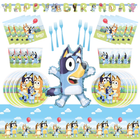 Bluey Birthday Party Supplies Set for 8 Guests 