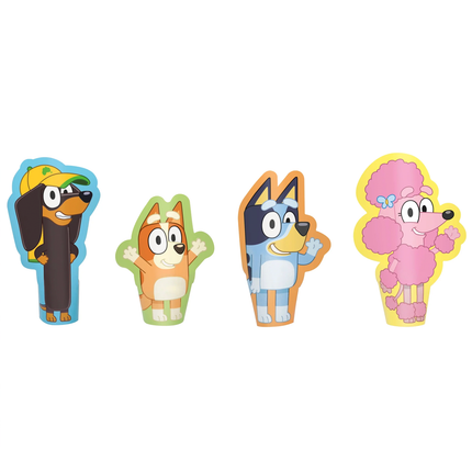 Bluey Die Cut Paper Finger Puppets 8ct