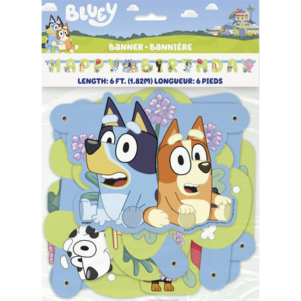 Bluey Happy Birthday Party Banner 6 ft