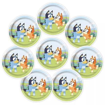 Bluey 7" Paper Party Snack Plates
