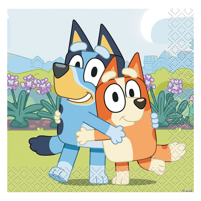 Bluey Party Disposable Paper Beverage Napkins