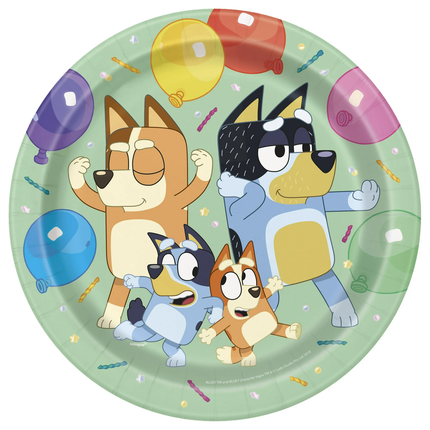 Bluey Round 9" Dinner Plates 8ct