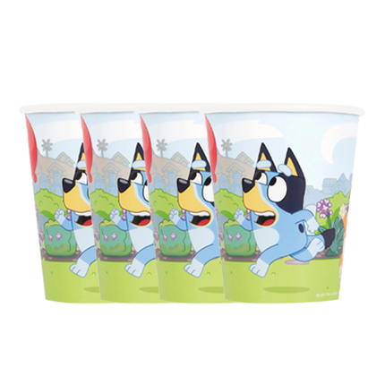 Bluey Birthday Party Supplies Set for 8 Guests - cups