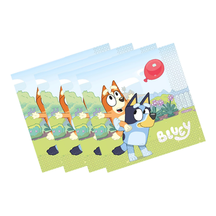 Bluey Birthday Party Supplies Set for 8 Guests - napkins