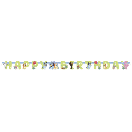 Bluey Birthday Party Supplies Set for 8 Guests happy birthday