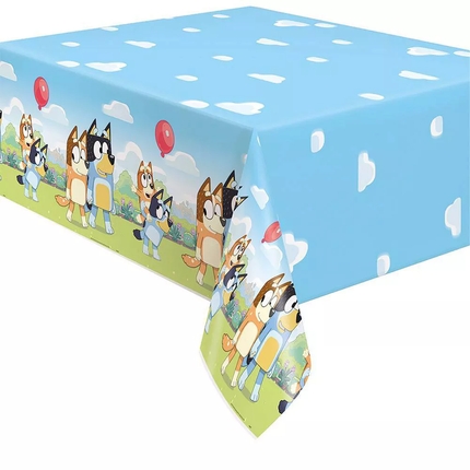 Bluey Birthday Party Supplies Set for 8 Guests tablecloth