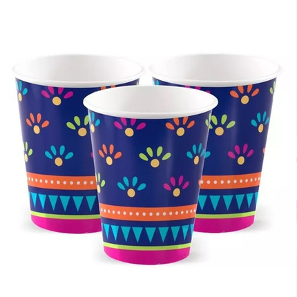 Boho Fiesta 9oz Paper Cups, 8ct