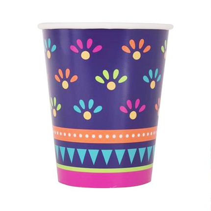 Boho Fiesta 9oz Paper Cups, 8ct