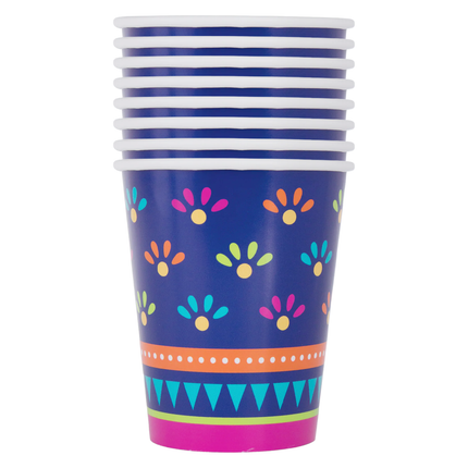 Boho Fiesta 9oz Paper Cups, 8ct