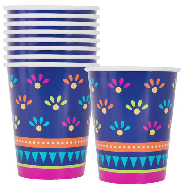 Boho Fiesta 9oz Paper Cups, 8ct