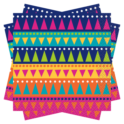 Boho Fiesta Beverage Napkins, 24ct
