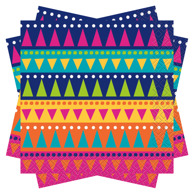 Boho Fiesta Beverage Napkins, 24ct