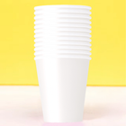 Bright White Solid 9oz Paper Cups, 20ct