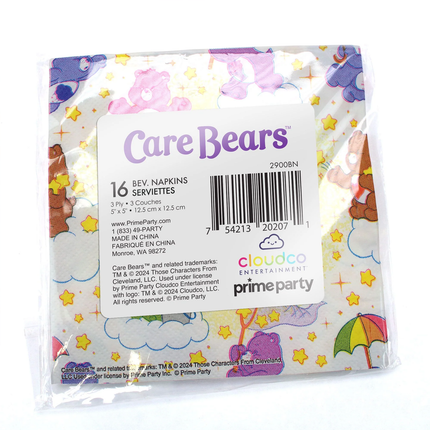 Care Bears Beverage Napkins 16 ct