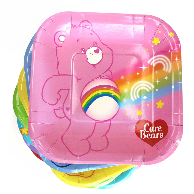 Care Bears Dessert Plates 7", 8 ct