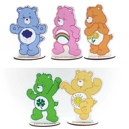 Care Bears Mini Wooden Figures, 5ct