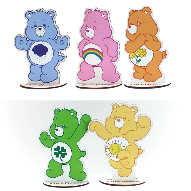 Care Bears Mini Wooden Figures, 5ct