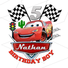Cars Custom Birthday Boy PNG - Digital Download