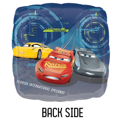 Cars Lightning McQueen Square Foil Balloon 18"