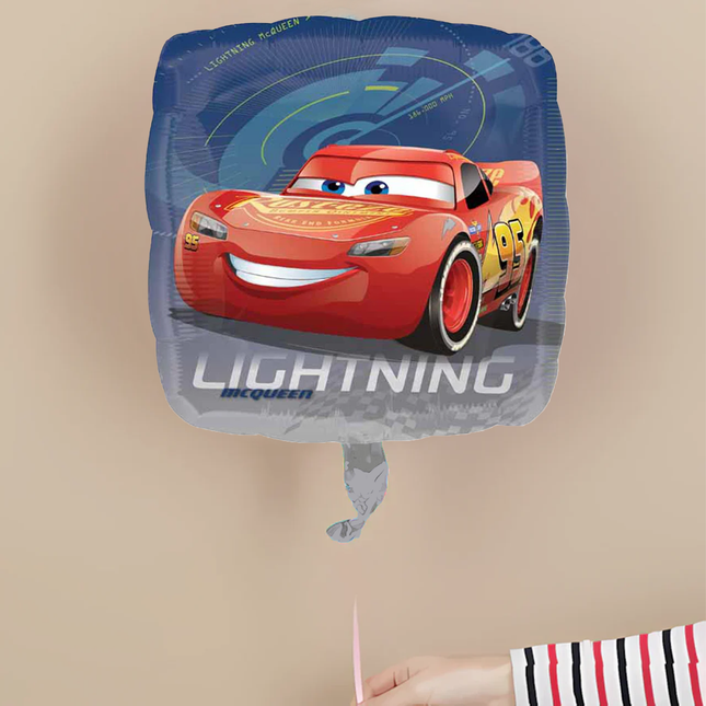 Cars Lightning McQueen Square Foil Balloon 18"